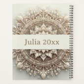 Moderne Simple Joli Mignon Mandala Beige (Dos)