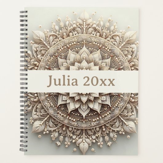 Moderne Simple Joli Mignon Mandala Beige (Devant)