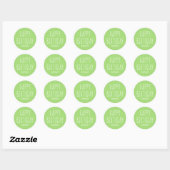Moderne Simple Joyeux Anniversaire Autocollant Ver (Feuille)