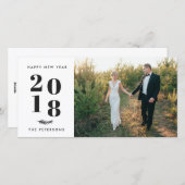 Moderne Simple Joyeux Joyeux Carte photo de jour d (Devant / Derrière)