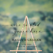 Moderne Simple Mariage Élégante Calligraphie Bienv (Neutre)