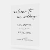 Moderne Simple Mariage Élégante Calligraphie Bienv (Angle)