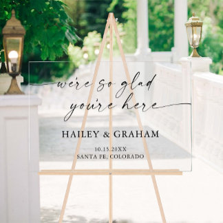 Moderne Simple Mariage Élégante Calligraphie Bienv