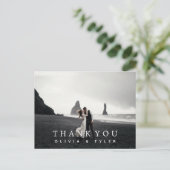 Moderne + Simple Mariage Merci Cartes (Debout devant)