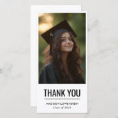 Moderne simple Merci diplômé (Devant / Derrière)