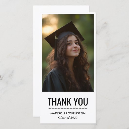 Moderne simple Merci diplômé (Devant / Derrière)