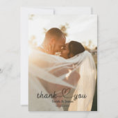 Moderne simple Merci photo Mariage (Devant)