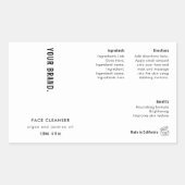 Moderne Simple Minimal 4 OZ Étiquette de bouteille (Devant)