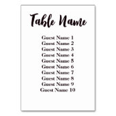 Moderne Simple Minimalist Wedding Table Name Kaart (Achterkant)