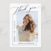 Moderne Simple Minimaliste Graduation PHOTO Merci (Devant)