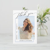 Moderne Simple Minimaliste Graduation PHOTO Merci (Debout devant)