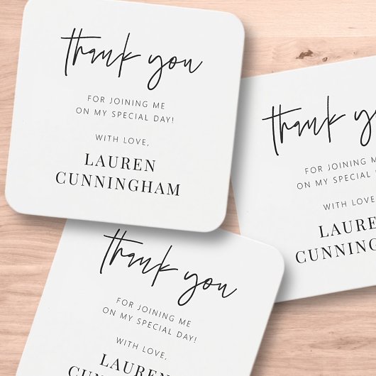 Moderne Simple minimaliste Merci chic