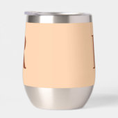 Moderne Simple Monogramme Beige (Droite)