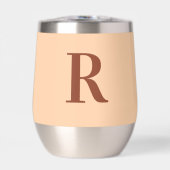 Moderne Simple Monogramme Beige (Avant)