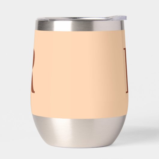 Moderne Simple Monogramme Beige (Gauche)