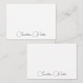 Moderne Simple Names Sjabloon Typografie Script (Voorkant / Achterkant)