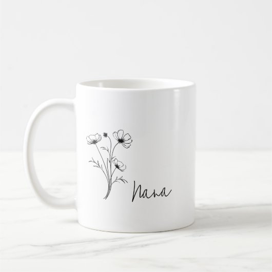 Moderne simple Nana Mug (Gauche)