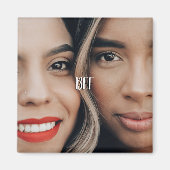 Moderne Simple Over Photo BFF Magneet (Voorkant)