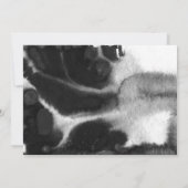 Moderne simple photo noire Faire-part de graduatio (Dos)