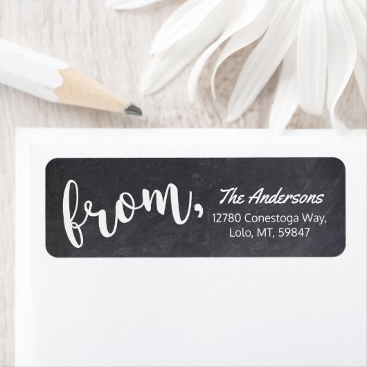Moderne Simple Plain Typography Calligraphy Script Etiket (Insitu)