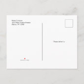 Moderne simple rétro carte postale mouvement faire (Dos)