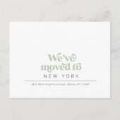 Moderne simple rétro carte postale mouvement faire (Devant)