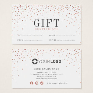 Moderne simple rose or parties scintillant