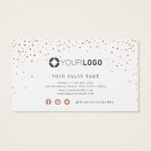 Moderne simple rose or parties scintillant (Dos)