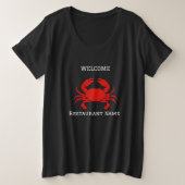 Moderne Simple rouge crabe de mer frais (Design devant)