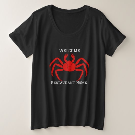 Moderne Simple rouge crabe de mer frais (Design devant)