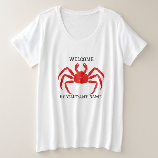 Moderne Simple rouge crabe de mer frais (Design devant)