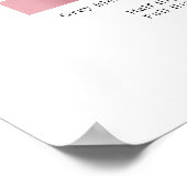 Moderne, simple, salon pricelist Poster (Coin)