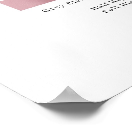 Moderne, simple, salon pricelist Poster (Coin)