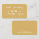 Moderne Simple Script Bachelorette Party Ticket Informatiekaartje (Voorkant / Achterkant)