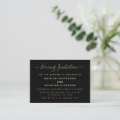 Moderne Simple Script Evening Event Ticket nodigt  (Staand voorkant)