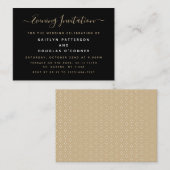 Moderne Simple Script Evening Event Ticket nodigt  (Voorkant / Achterkant)