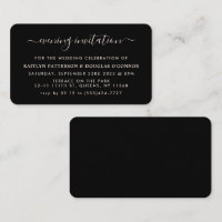 Moderne Simple Script Evening Event Ticket nodigt