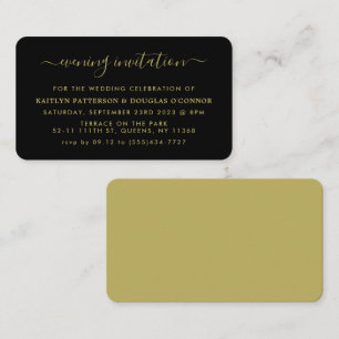 Moderne Simple Script Evening Event Ticket nodigt 