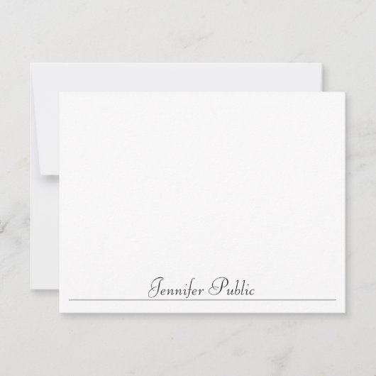 Moderne Simple Sjabloon Script Name Typografie (Voorkant)