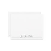 Moderne Simple Sjabloon Script Name Typografie (Voorkant / Achterkant in situ)