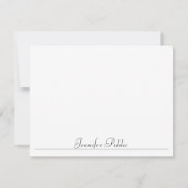 Moderne Simple Sjabloon Script Name Typografie (Achterkant)