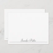 Moderne Simple Sjabloon Script Name Typografie (Voorkant / Achterkant)