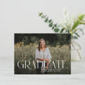 Moderne Simple Type Graduation Budget Faire-part (Debout devant)