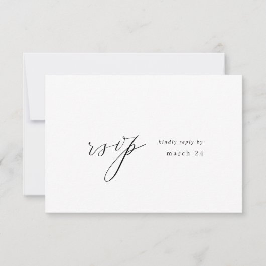 Moderne simple w Repas RSVP (Devant)