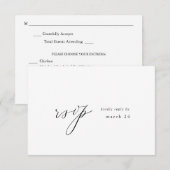 Moderne simple w Repas RSVP (Devant / Derrière)