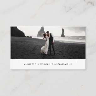 Moderne Simple Wedding Photography Visitekaartje