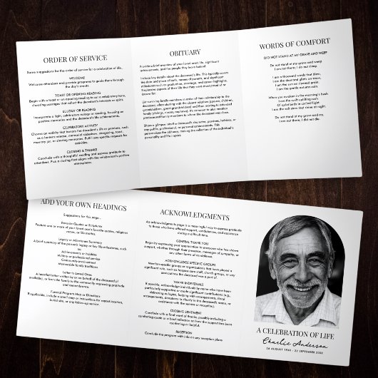 Moderne Single Arch Fotoviering van het Leven Drieluik Programma