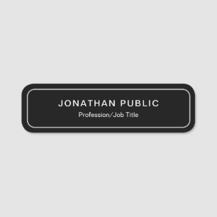 Moderne sjablonen Logo of foto uploaden naar Naamplaatje