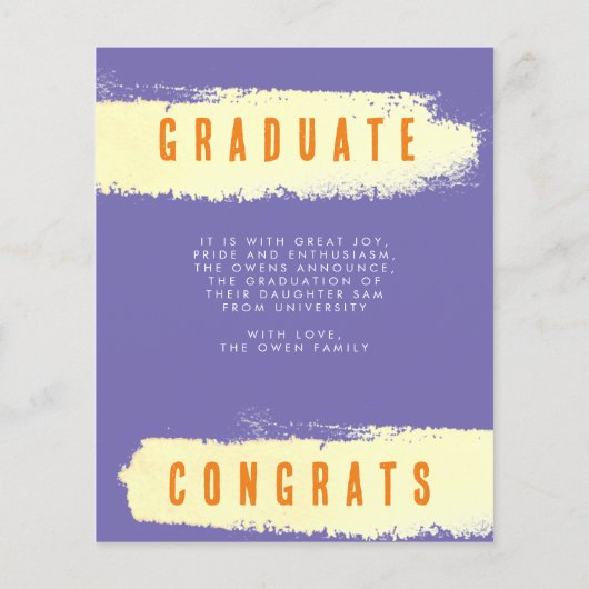 Moderne Sjabloon Afstuderen (Achterkant)