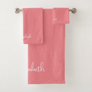 Moderne Sjabloon Elegant Charisma Vrouwelijke name Bad Handdoek